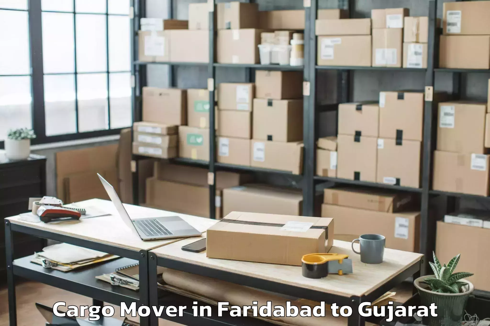 Leading Faridabad to Bodeli Cargo Mover Provider